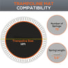 Soozier Trampoline Mat Replacement with Spring Pull Tool and 72 V-Hooks, Fits 12ft Trampoline, Using 5.5