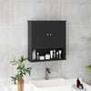 Farmhouse Bathroom Medicine Cabinet, Wall Cabinet with Barn Doors, and Adjustable Shelf for Laundry Room, White