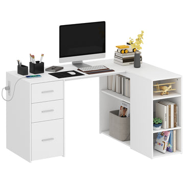 L Shaped Desk, 55