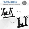 Soozier Foldable Indoor Bike Trainer, Stationary Bicycle Stand for Riding Exercise, 26-28