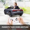 Ride-On Toy On Car with Remote Control, 12V 3.1 MPH Electric Ride for Kids w/ Suspension System, Horn Honking, Grey