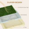 Puppy Training Pad, Indoor Portable Puppy Pad, with Artificial Grass, Grid, Panel, Tray, 18.3
