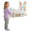 Easter Bunny Busy Board, Wooden Wall-Mounted Montessori Sensory Toys, Gift for Girls Boys for 1.5-6 Y, White