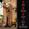 5ft Life Size Outdoor Halloween Decoration, Talking Circus Clown with Sound and Motion Activated, Light Up Eyes