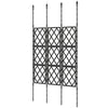 Foldable Garden Trellis, 33.5 x 77.6 Inch Lattice Climbing Support Trellis for Garden, DIY Assembly, Black