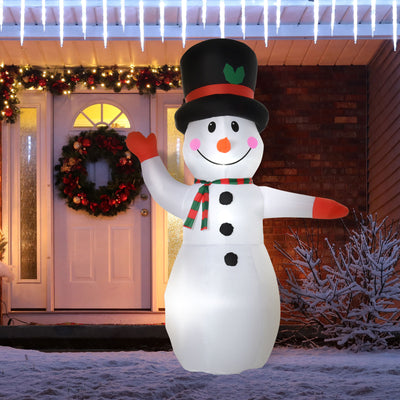 1.2M Tall Large LED Lighted Christmas Inflatable Snowmen Family Outdoor Indoor Holiday Decorations