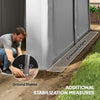 13' x 10' Portable Shed, Outdoor Storage Shed Tent with Roll-up Zipper Door and Removable Sidewalls