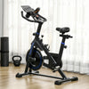 Soozier Adjustable Upright Stationary Exercise Bike w/ LCD Display, Indoor Cycling Bike for Home w/ Adjustable Resistance