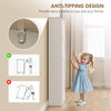 Modern Shoe Storage Cabinet with 4 Flip Drawers and Adjustable Shelves, Shoe Cabinet for 18-24 Pairs of Shoes, White