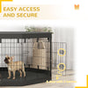 8 Panels Foldable Dog Playpen with Bottom Pad & Top Cover, 30