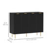 Modern Kitchen Storage Cabinet, Sideboard Buffet Cabinet with Adjustable Shelves for Kitchen Hallway