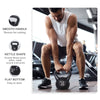 Soozier 26lb Fitness Kettlebell, Plastic Exercise Weight, Weightlifting Tools with Sand, Handle, Noise Reduction for Home, Gym