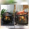 Outdoor Metal Fire Pit, 24