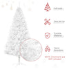 7ft White Christmas Tree Artificial Christmas Tree with 1230 Branch Tips and Metal Stand