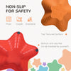 11PCs Larger Size Balance Stepping Stones for Kids with Non-slip Bottom, Stackable Obstacle Course Outdoor Indoor, Play River Rocks with Starfish Style
