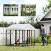 Outdoor Dog Kennel with Waterproof UV-Resistant Cover, 6 x 4 x 6 ft