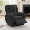 Power Recliner Chair, Fabric Upholstered Recliner Chair with USB Ports, Swivel and Rocking Function, Footrest