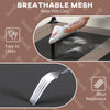Raised Dog Bed Cooling Dog Cot w/ Canopy Washable Breathable Mesh, for Medium and Large Dogs, Coffee