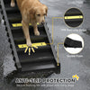 Foldable Dog Car Ramp, Dog Ramp with Anti-Slip Steps, Pet Stairs for Senior Pets to Access Cars and High Beds, Black