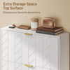 Shoe Cabinet with 3 Flip Drawers, Modern Narrow Shoe Storage Cabinet with Adjustable Shelves, White