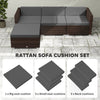 Patio Furniture Cushions Water-Repellent Outdoor Loveseat Cushion Removable Covers 23.6