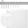 Wall Mount Medicine Cabinet 3 Tier Steel Emergency Box for Bathroom, Lockable with 2 Keys, White