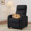 Single Recliner Sofa, Manual Home Theater Seating, Single Reclining Sofa Chair with Padded Seat for Living Room
