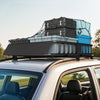 Universal Roof Rack Basket, 200lbs Steel Roof Rack Cargo Carrier with Wind Fairing, Side Rails, 43.5