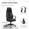 Mesh Office Chair with Up&Down Headrest, Ergonomic Computer Desk Chair with Adjustable Tilt Angle, Height Adjustable Swivel Seat with Lumbar Support for Office, Black