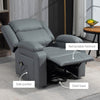 Lift Chair for Seniors, PU Leather Upholstered Electric Recliner Chair with Remote, Side Pockets, Quick Assembly
