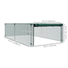 8' x 4' Plant Protection Cage with Zipper Roll-Up Door, Plant Protector from Animals with Galvanised Steel Frame