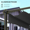 11.7' x 19.6' Retractable Pergola Canopy, Aluminum Pergola for Grill, Patio, Garden, Deck, Dark Grey