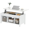 Lift Top Coffee Table, Modern Center Table with Storage Shelves and Hidden Compartment for Living Room, 41