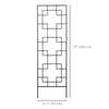 4 Pack Garden Trellis for Climbing Plants, Outdoor Metal Grid Panels for Roses, Vine Flower, Cucumber, Clematis, 72