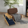Adjustable Dog Stairs Foldable Dog Steps with Non-slip Mat for Small to Large Dogs for High Bed Sofa Couch