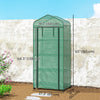 Portable Greenhouse, Outdoor Hot House Plant Flower Greenhouse with 4 Tier Shelves, PE Cover, Green