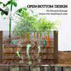 6' x 3' x 2' Raised Garden Bed, Galvanized Planter Box for Growing Flowers, Herbs and Vegetables, Brown