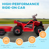 6V Electric Toy Car with Back Trailer, Forward Backward, Wear-Resistant Wheels for Ages 18-36 Months, Red