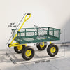 Garden Cart, Utility Wagon Cart with Removable Sides, Convert into Flatbed, 10