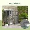 Outdoor Cat Enclosure Window Box with Weatherproof Roof, Bridge, Resting Box, Platforms, for 2 Kittens, Grey