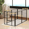6 Panels Heavy Duty Dog Playpen Outdoor Indoor with Door & Strap, 24