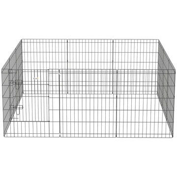 30inch Foldable Metal Exercise Pet Playpen Yard Dog Puppy Kennel Cage 12 Panel