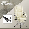 Massage Office Chair, Reclining Executive Office Chair with 6-Point Vibration, Footrest and High Back
