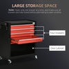 4-Drawer Tool Chest with 4 Wheels, Rolling Tool Box and Storage Cabinet, Portable Tool Organizer for Garage