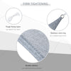 Triangle 10' Canopy Sun Sail Shade Garden Cover UV Protector Outdoor Patio Lawn Shelter with Carrying Bag Grey