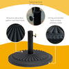 Patio Umbrella Base Stand, Round Cement Parasol Holder for Outdoor, Patio, Garden, Beach, Fits Φ1.4