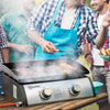 2 Burner Liquefied Gas Grill, Portable Tabletop BBQ Grill, for Camping, Picnic, Silver