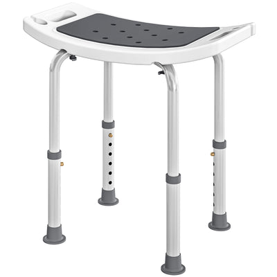 Height Adjustable Shower Chair Padded Bath Seat for Senior,