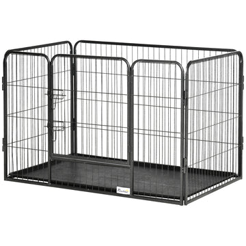 4 Panels Dog Playpen, Heavy Duty Dog Fence, 28