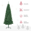 6.9ft Artificial Christmas Tree w/ Metal Stand Spruce Branch Tips Green